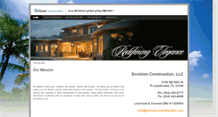 Desktop Screenshot of envision-construction.com